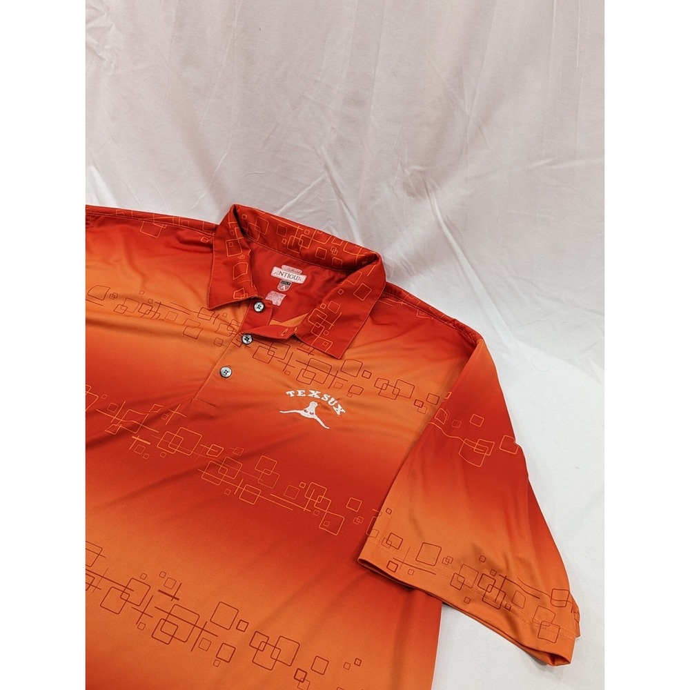 Antigua Polo Shirt Adult XXL  Performance Desert Dry Texas Sucks Texsux Golf‎